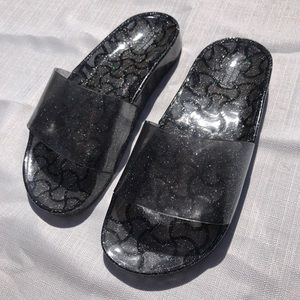 Glitter slippers